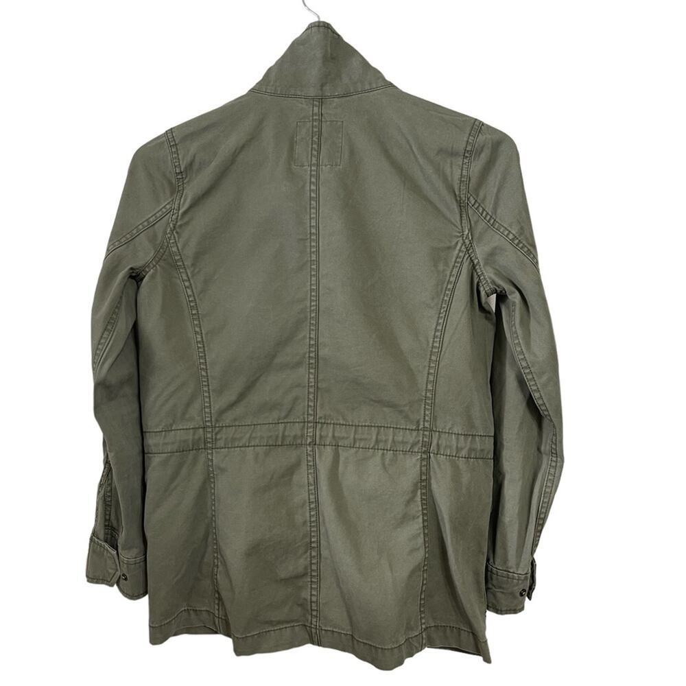 Madewell Olive Green Utility Cargo Fleet Jacket XS - Picture 6 of 10